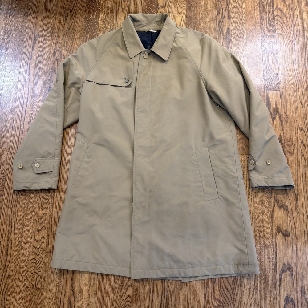 SOPHNET. SOPH. Trench Coat Japan Jacket Thinsulate Khaki Beige Mens Sz L